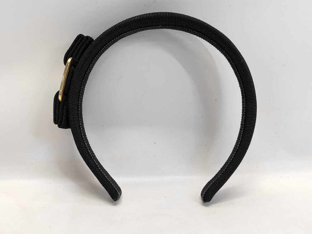 Ferragamo Black Grosgrain Vara Bow Headband